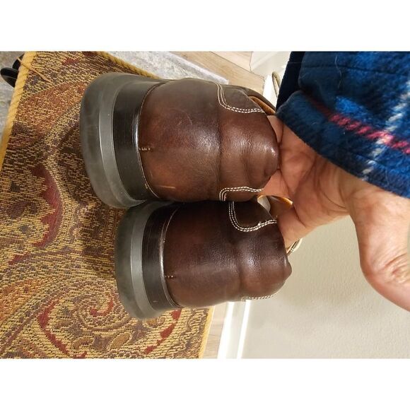 Johnston and Murphy Brown Leather Lace Up Oxfords Size 12 - Picture 6 of 8